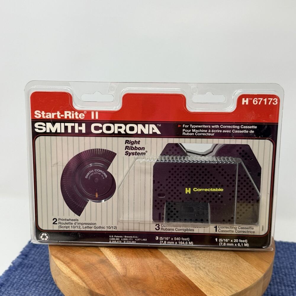Smith Corona Start Rite II H Series 67173 Typewriter Ribbon Printwheel NOS